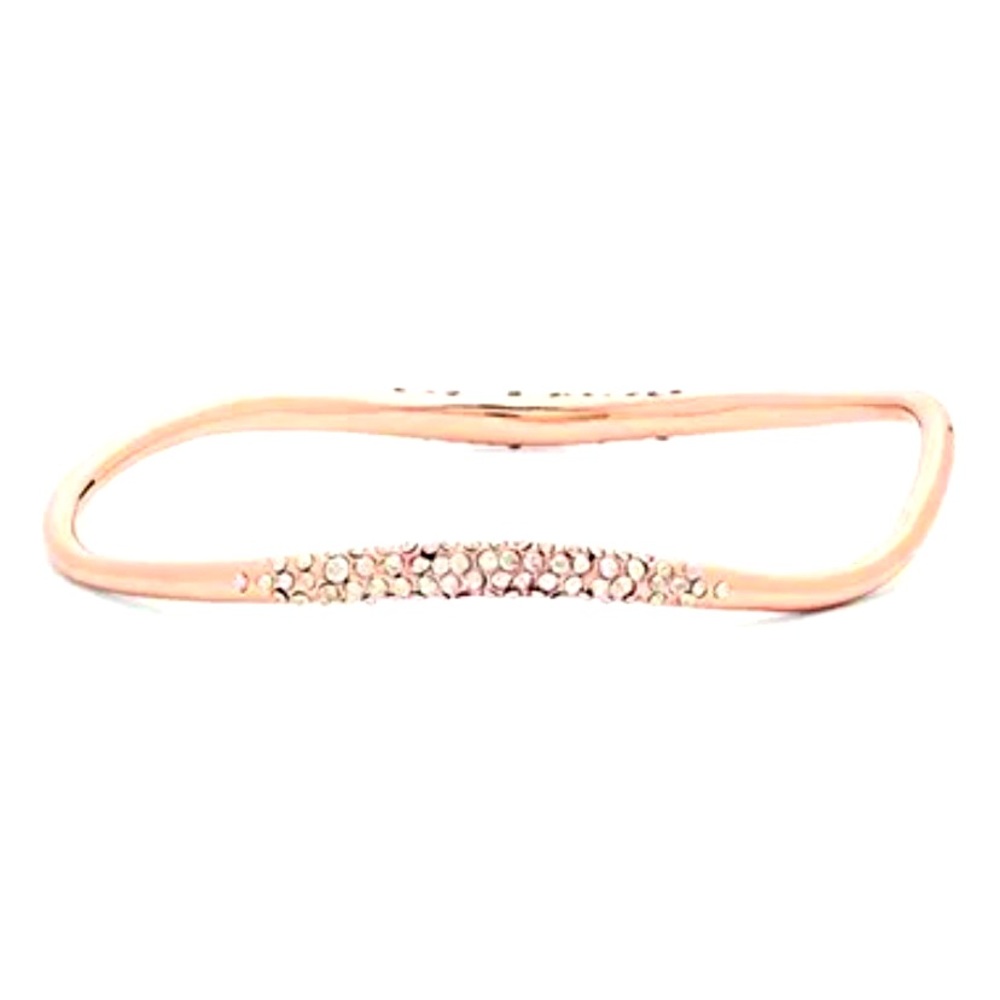 Alexis Bittar Miss Havisham Rose Gold Pave Bangle